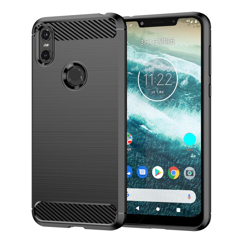 Brushed Silicone Phone Case For Motorola Moto One