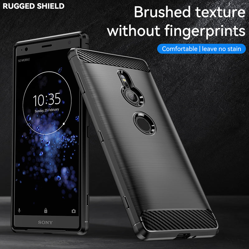 Brushed Silicone Phone Case For Sony Xperia XZ2