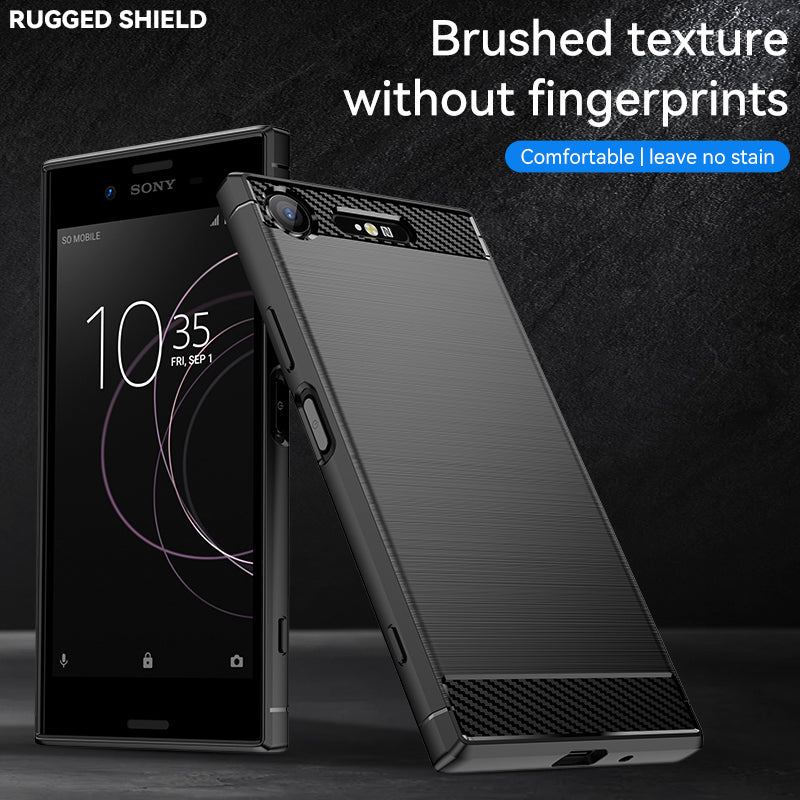 Brushed Silicone Phone Case For Sony Xperia XZ1