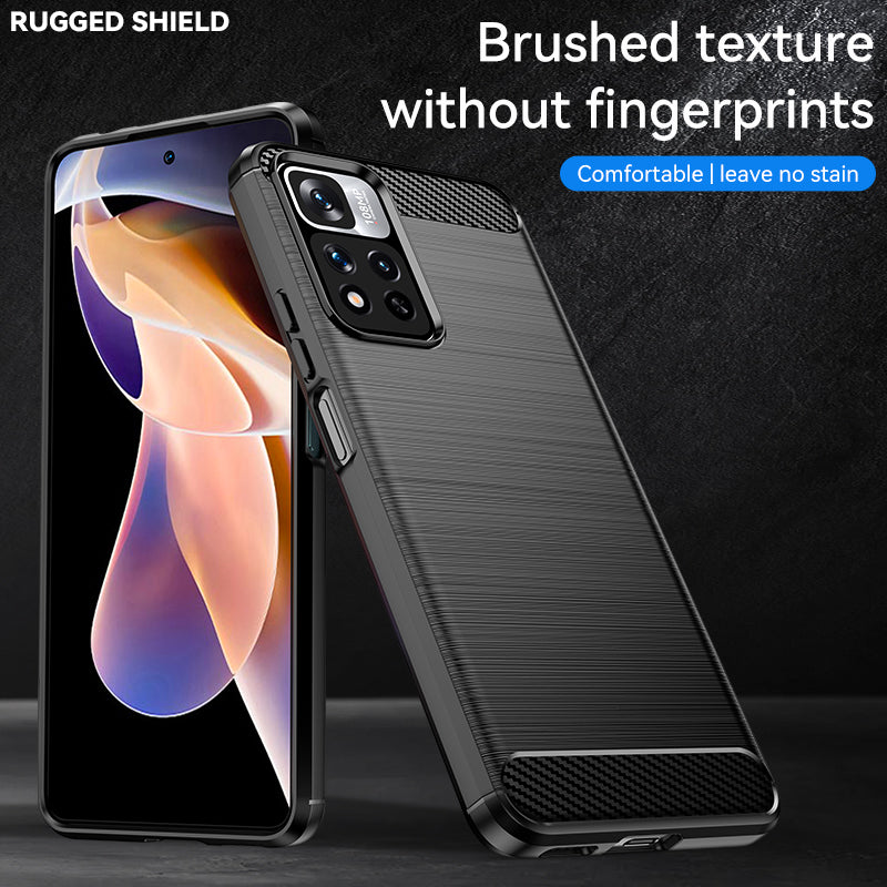 Brushed Silicone Phone Case For Redmi Note 11 Pro+ 5G(China)