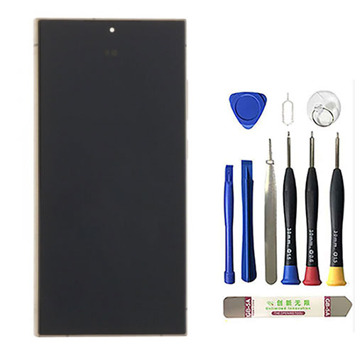 Original Screen Replacement with Frame for Samsung Galaxy S24 Ultra USA Version.