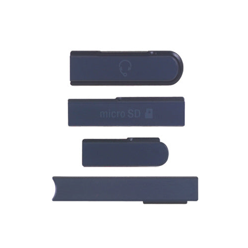 OEM SIM + SD + Headphone + USB Cover Flap for Sony Xperia Z Black