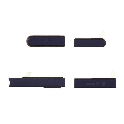 OEM SIM + SD + Headphone + USB Cover Flap for Sony Xperia Z Purple