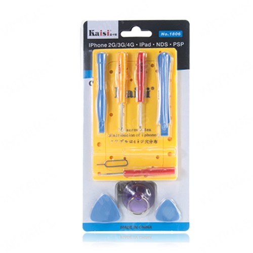 Kaisi Repair Toolkit for iPhone/ iPad/ NSD/ PSP 10pcs