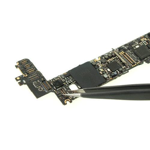 Pro Rhino ESD Safe Stainless Steel Tweezers Super Fine Tip Straight ESD-11 Black