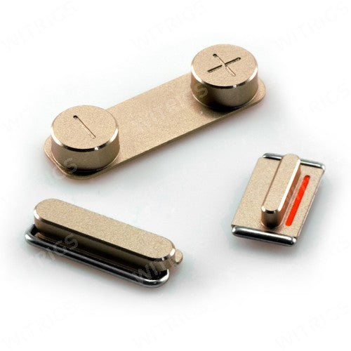 OEM Side Button Set for iPhone 5S Gold