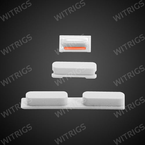 OEM Volume + Mute + Lock Button for iPhone 5C White