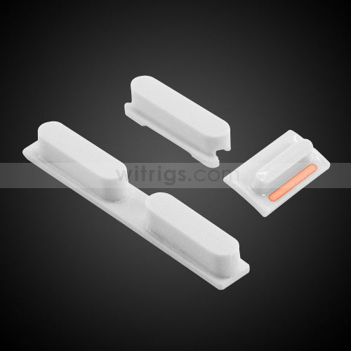 OEM Volume + Mute + Lock Button for iPhone 5C White