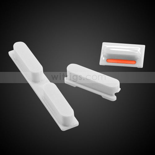 OEM Volume + Mute + Lock Button for iPhone 5C White