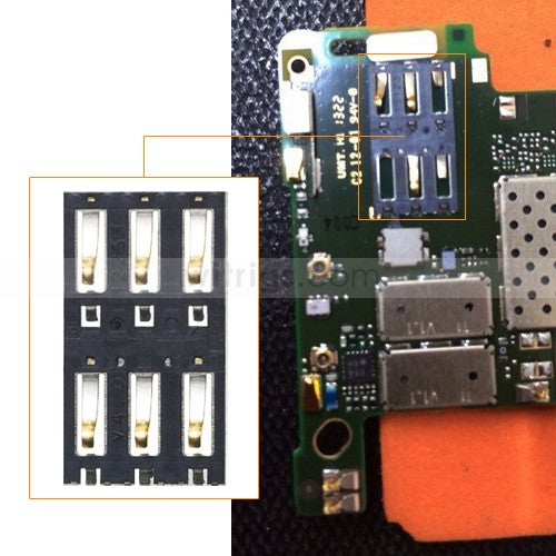 OEM SIM Card Connector for Nokia Lumia 920