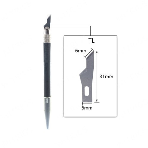 YS Hobby Knife Plastic Handle Black