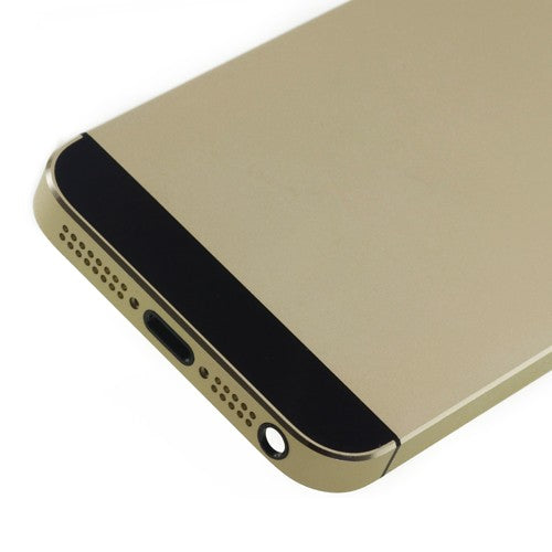 Custom Back Cover for iPhone 5S Black/Gold