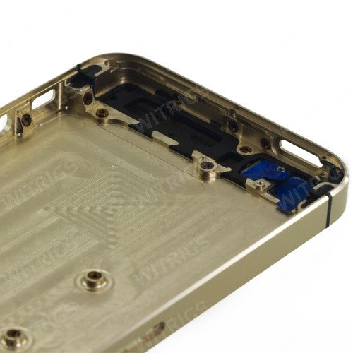 Custom Back Cover for iPhone 5S Black/Gold