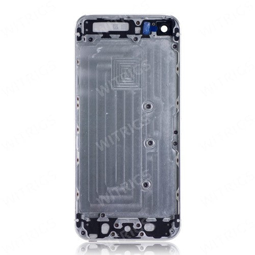 Custom Back Cover for iPhone 5S White/Silver