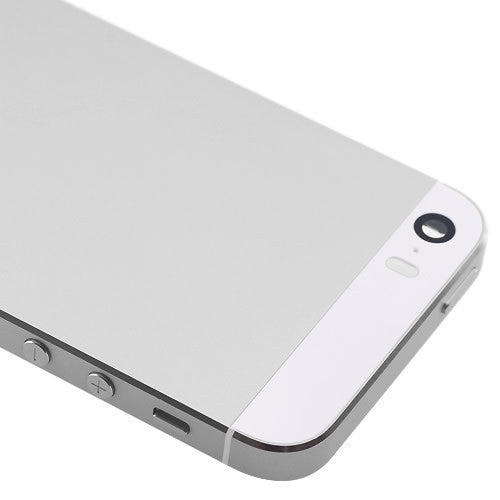 OEM Back Cover with Side Buttons for iPhone 5S Silver