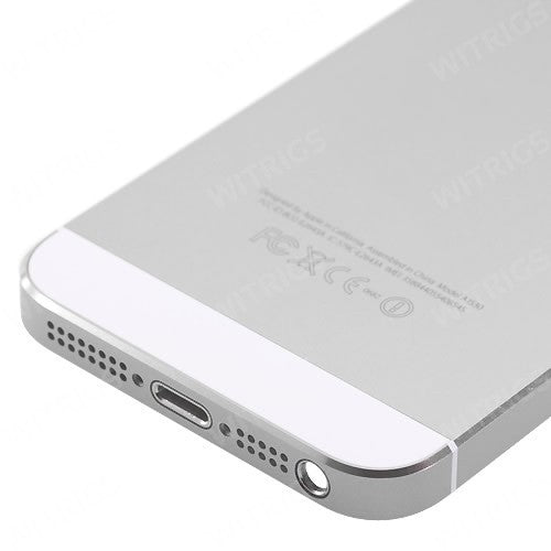 OEM Back Cover with Side Buttons for iPhone 5S Silver