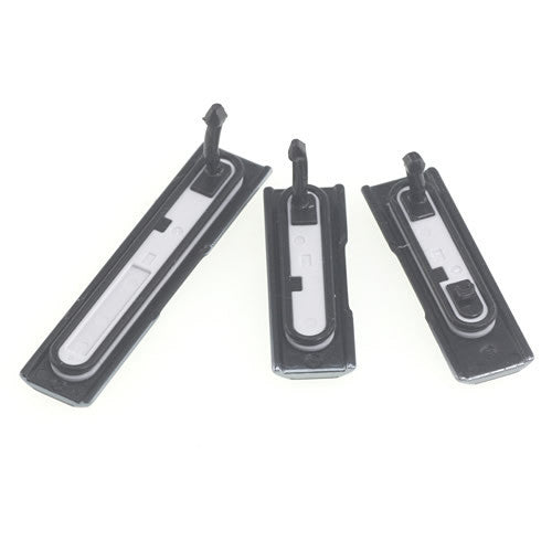 OEM SIM + SD + USB Port Cover Flap for Sony Xperia Z1S Black