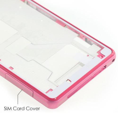 OEM Middle Housing for Sony Xperia Z1 Compact Pink