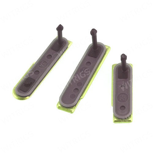 OEM Micro SD + SIM + USB Port Cover Flap for Sony Xperia Z1 Compact Lime