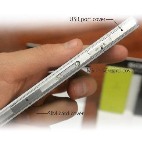 OEM Micro SD + SIM + USB Port Cover Flap for Sony Xperia Z1 Compact White