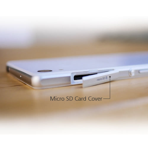 OEM Micro SD + SIM + USB Port Cover Flap for Sony Xperia Z2 White
