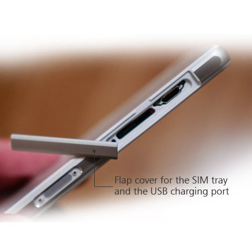 OEM Micro SD + SIM + USB Port Cover Flap for Sony Xperia Z2 White