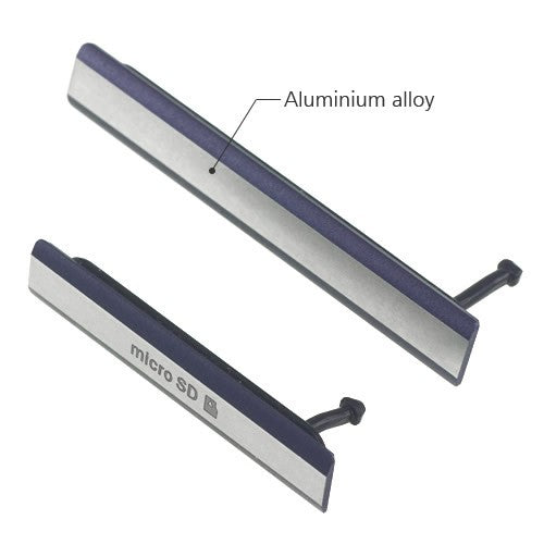 OEM Micro SD + SIM + USB Port Cover Flap for Sony Xperia Z2 Black