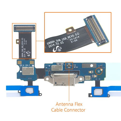 OEM Charging Port Flex Assembly for Samsung Galaxy S5 SM-G900H