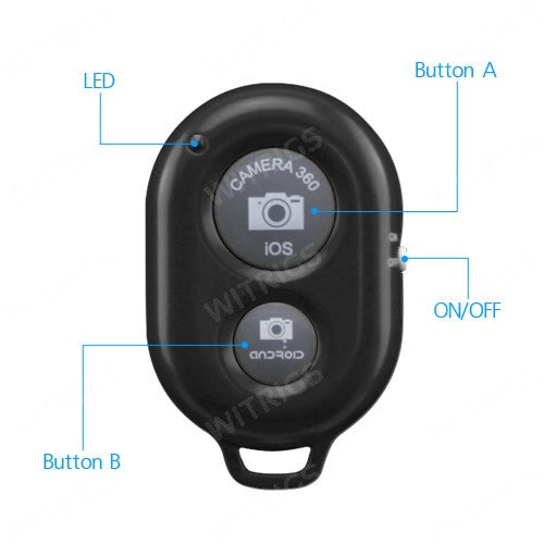 Bluetooth Camera Remote Shutter Black
