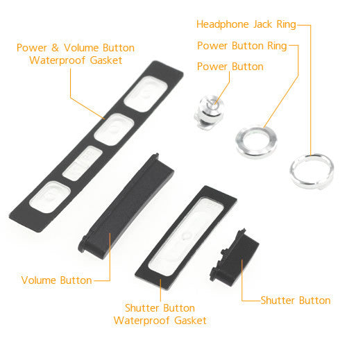 OEM Side Button Set for Sony Xperia Z1 Black