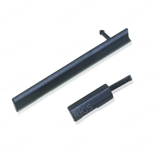OEM Micro SIM and SD + USB Cover for Sony Xperia Z Ultra Black