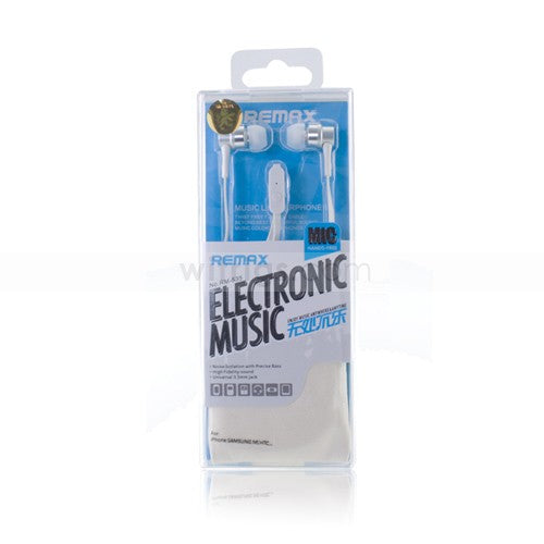 REMAX Flat Noodle Shape In-ear EarPhones White