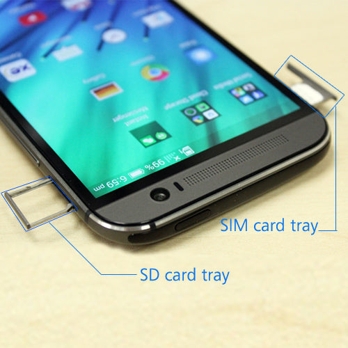 OEM SIM + SD Card Tray for HTC One M8 Amber Gold
