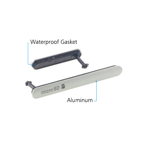 OEM Micro SD+SIM+USB Port Cover Flap for Sony Xperia Z3 White