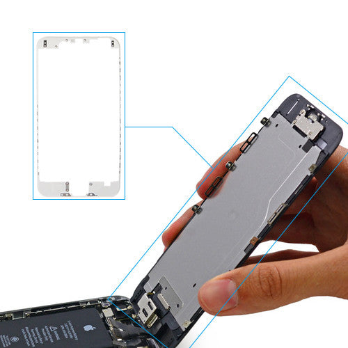 Custom LCD Supporting Frame for iPhone 6 White