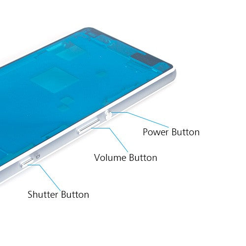 OEM Middle Housing for Sony Xperia Z3 Compact White