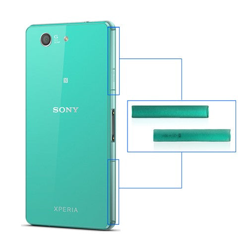 OEM Micro SD + SIM + USB Port Cover Flap for Sony Xperia Z3 Compact Green