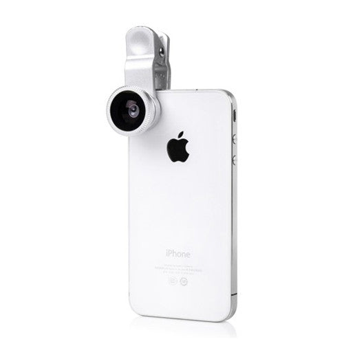 Universal 3 in 1 Clip Lens Silver
