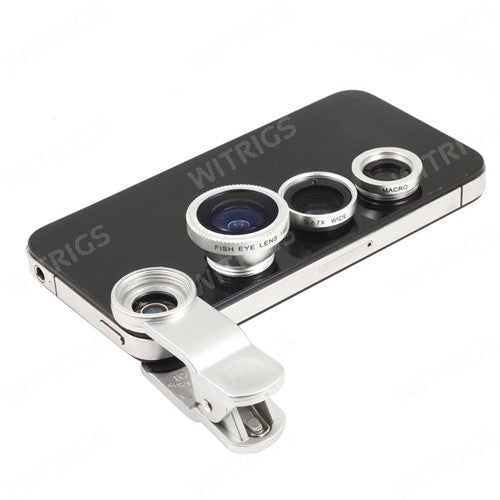 Universal 3 in 1 Clip Lens Silver