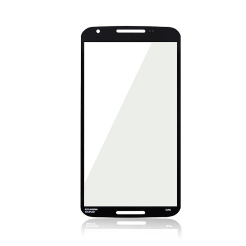 Custom Front Glass for Motorola Nexus 6 Black