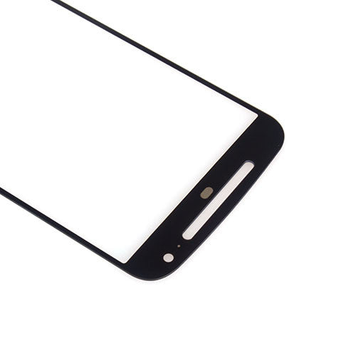 Custom Front Glass for Motorola Moto G2 Black