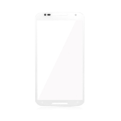 Custom Front Glass for Motorola Moto X2 White