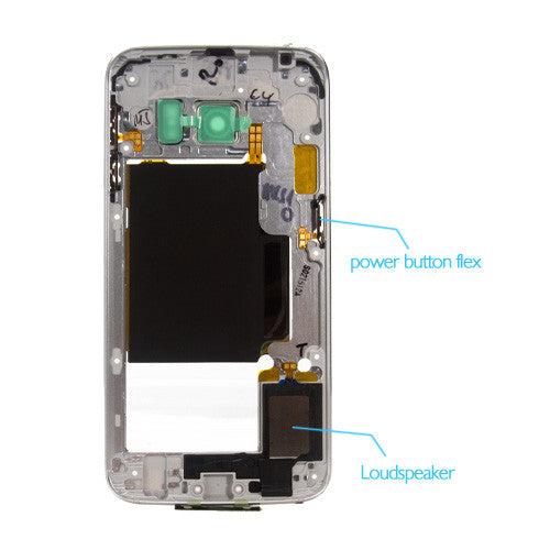 OEM Middle Housing Assembly for Samsung Galaxy S6 Edge White