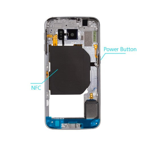 OEM Middle Housing Assembly for Samsung Galaxy S6 Blue