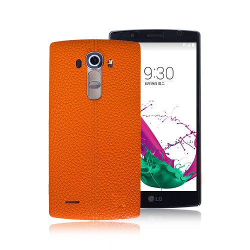 OEM Leather Back Cover for LG G4 Orange