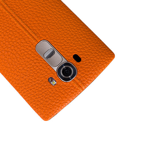 OEM Leather Back Cover for LG G4 Orange