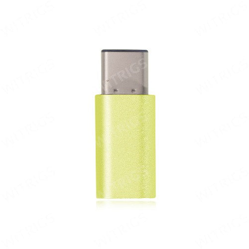 Metal USB Type-C to Micro USB Adapter for OnePlus Two Yellow