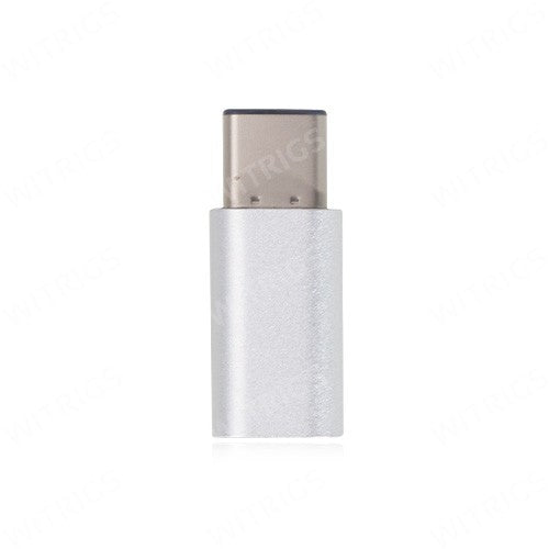 Metal USB Type-C to Micro USB Adapter for OnePlus Two Silver