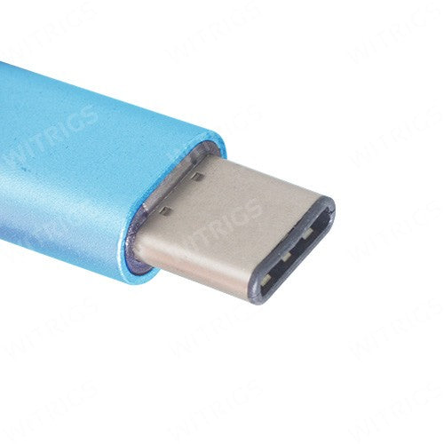 Metal USB Type-C to Micro USB Adapter for OnePlus Two Blue