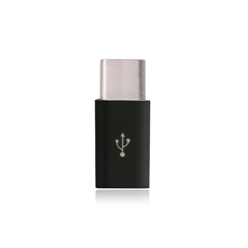 Plastic USB Type-C to Micro USB Adapter for OnePlus Two Black